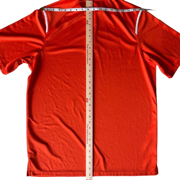 Nike DRI-FIT Short Sleeve Golf Polo Orange L - Picture 7 of 11